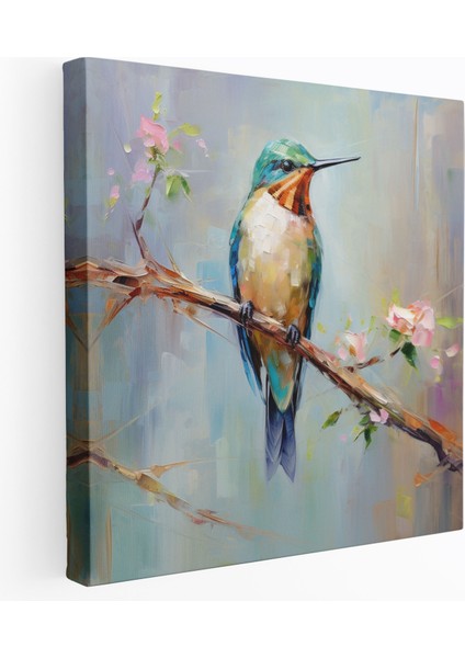 Huzurlu Güvercin Duvar Sanatı - Güvercin Duvar Dekorasyonu Kanvas Tablo Sanatı Izlenimci Sanat Eseri