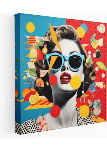 Lunapark Manzaralı Kanvas Tablo - Modern Sanat Eseri