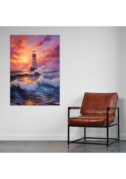 Majestic Deniz Feneri Kanvas Tablo - Deniz Feneri Duvar Sanatı Kanvas fiyatları