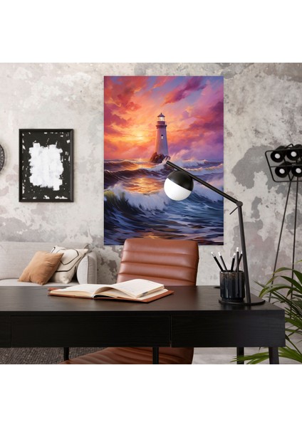 Majestic Deniz Feneri Kanvas Tablo - Deniz Feneri Duvar Sanatı Kanvas modelleri