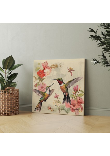 Eski Zamanlardan Esinlenen Kuş Resimli Duvar Sanatı - Kuş Resimli Duvar Sanatı Kanvas Tablo Nostalji modelleri