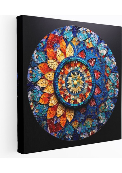 Islam Mozaik Sanatı - Kutsal Kur'an Duvar Dekorasyonu - Renkli Seramikler Kanvas Tablo Sanatı