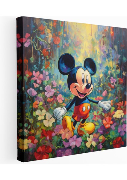 Impresyonist Mickey Mouse Kanvas Tablo