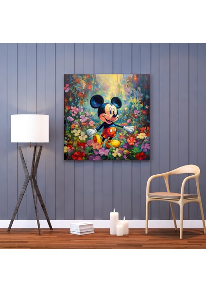 Impresyonist Mickey Mouse Kanvas Tablo fiyatları