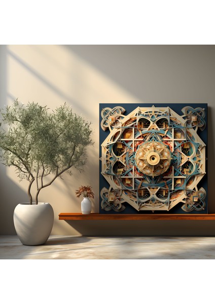 Kutsal Kur'an Duvar Sanatı - Geometrik Koleksiyon Kanvas Tablo - Ayetler Dijital Koleksiyon fiyatları