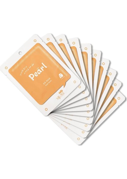 İnci Özlü Kağıt Yüz Maskesi 10'lu Paket Yoğun Nemlendirici Tüm Cilt Tiplerine Uygun fiyatları