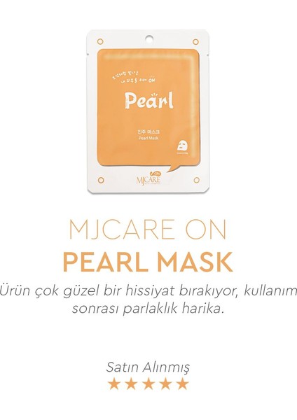 İnci Özlü Kağıt Yüz Maskesi 10'lu Paket Yoğun Nemlendirici Tüm Cilt Tiplerine Uygun