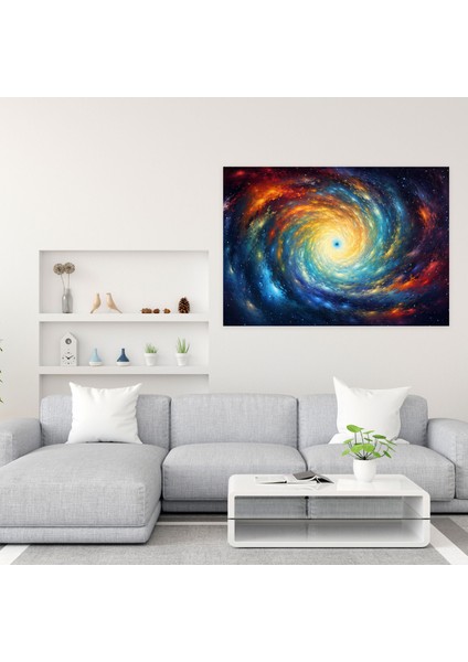 Parlak Hipnoz Kanvas Tablo - Duvar Sanatı Hipnoz Büyüleyici Spiral Galaksi modelleri