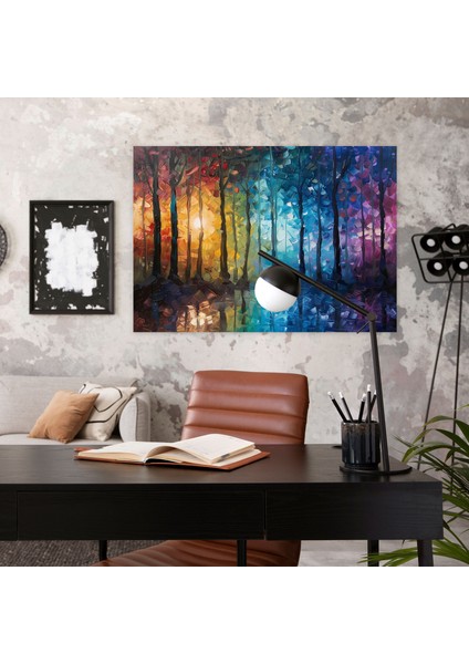 Ay Işığında Orman Leonid Afremov Duvar Sanatı - Leonid Afremov Kanvas Tablo fiyatları