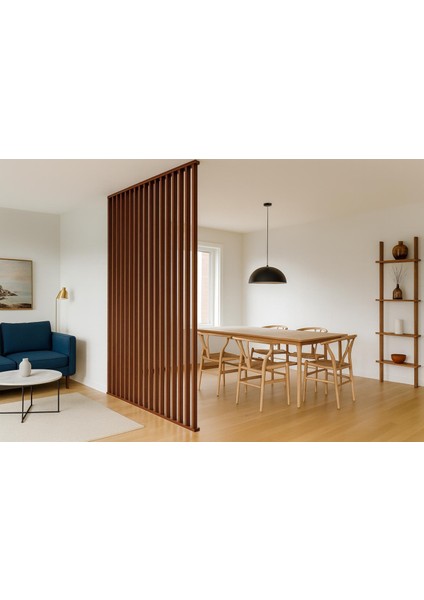150CM x 250CM Ahşap Çıtalı Paravan Oda Ayırıcı Seperatör Duvar Dekor 150CM x 250CM fırsatları