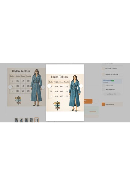 Düğmeli Apoletli Jean Trençkot indirimleri