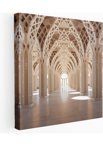 Kutsal Kuran Duvar Sanatı - Kanvas Tablo Kur'an Ayetleri ile Duvar Dekoru