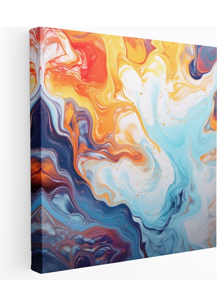 Renkli Kır Çiçekleri Kanvas Tablo - Salon Dekorasyonu Için Ideal