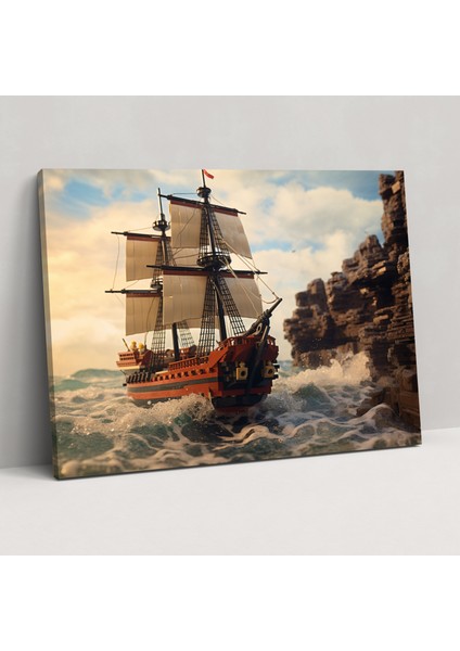 LEGO Korsan Gemisi Kanvas Tablo - LEGO Kanvas Korsan Gemisi