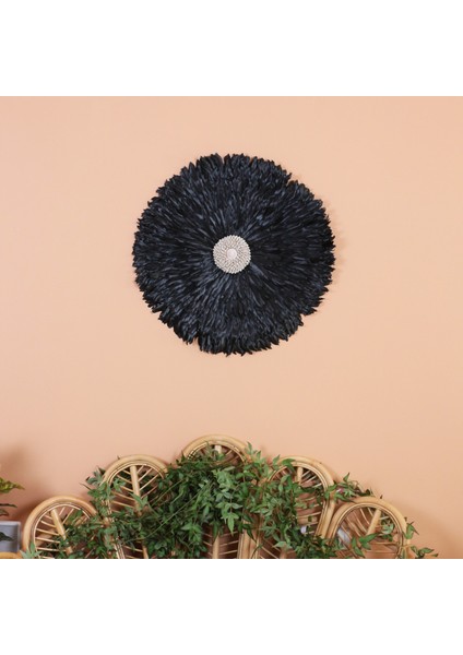 Mylamp Freya Black Doğal Tüylü Duvar Dekoru 63 cm modelleri