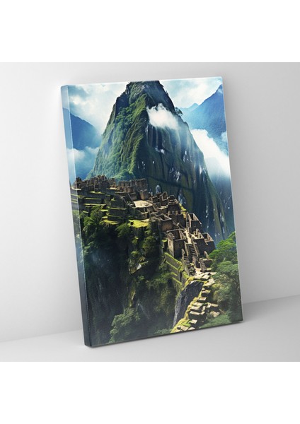 Inka Uygarlığı Duvar Sanatı - Inka Tapınak Kanvas Tablo - Maya Kanvas Tablo Ev Dekorasyonu Duvar Dekorasyonu
