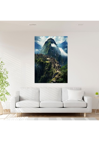 Inka Uygarlığı Duvar Sanatı - Inka Tapınak Kanvas Tablo - Maya Kanvas Tablo Ev Dekorasyonu Duvar Dekorasyonu modelleri