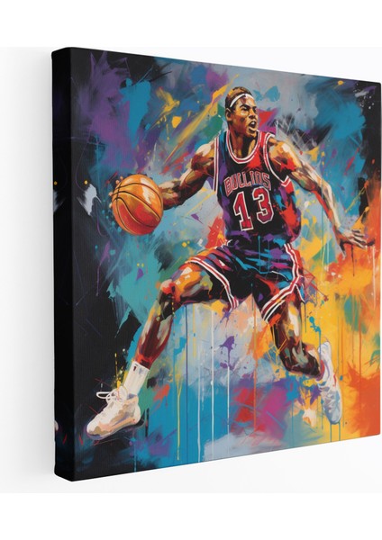Michael Jordan Poster - Kanvas Tablo Ev Dekorasyonu Için