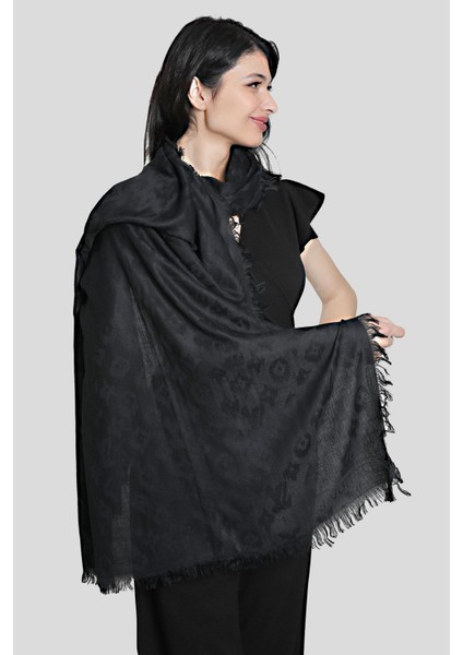 Siyah %100 Pamuk Şal modelleri