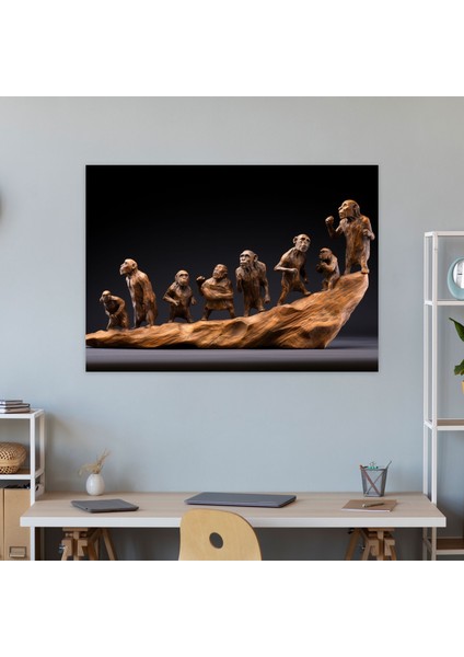 Sanatın Evrimi Kanvas Tablo - Mezolitik Kanvas El Oyması Figürler Paleolitik fiyatları