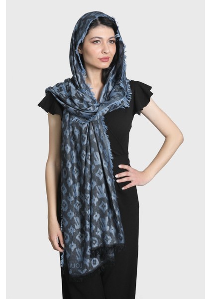 Mavi Siyah %100 Pamuk Şal modelleri