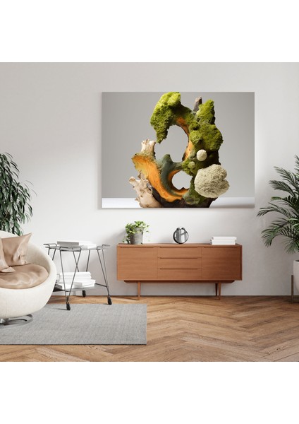 Doğal Yosun Heykel Kanvas Tablo - Duvar Dekorasyonu modelleri