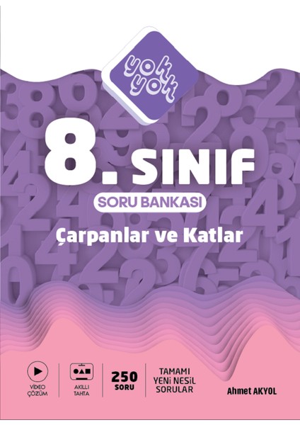 8. Sınıf Lgs Matematik Soru Bankası - Çarpanlar ve Katlar 250 Adet Soru - 2025 Basım