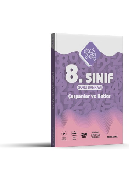 8. Sınıf Lgs Matematik Soru Bankası - Çarpanlar ve Katlar 250 Adet Soru - 2025 Basım indirimleri