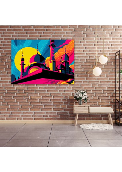 Pop Art Camii Duvar Sanatı - Kanvas Tablo Ev Dekorasyonu Duvar Dekorasyonu fiyatları