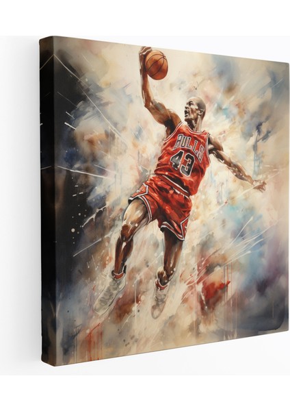 Michael Jordan Kanvas Tablo - Efsane Michael Jordan Ile Duvara Ruh Katın