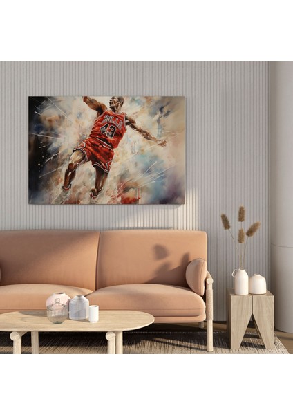 Michael Jordan Kanvas Tablo - Efsane Michael Jordan Ile Duvara Ruh Katın fiyatları