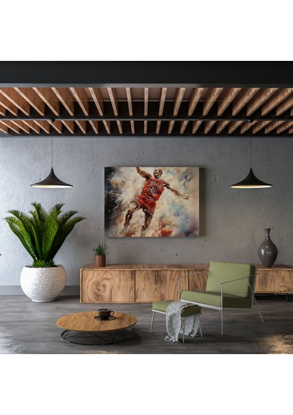 Michael Jordan Kanvas Tablo - Efsane Michael Jordan Ile Duvara Ruh Katın modelleri