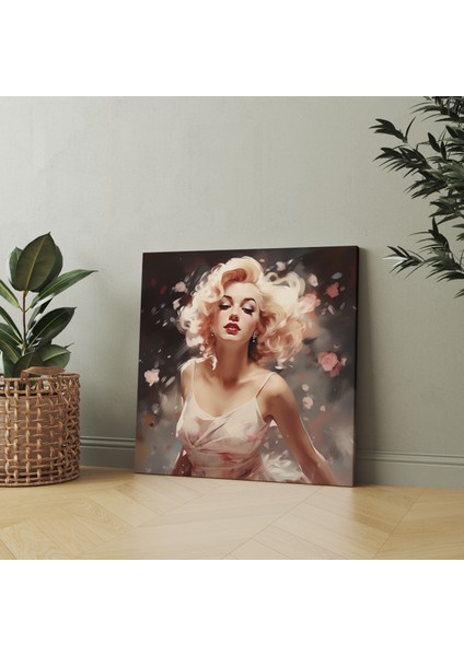 Retro Marilyn Monroe Kanvas Tablo - Duvar Sanatı Retro Tarzı Eser Vintage Elbise modelleri