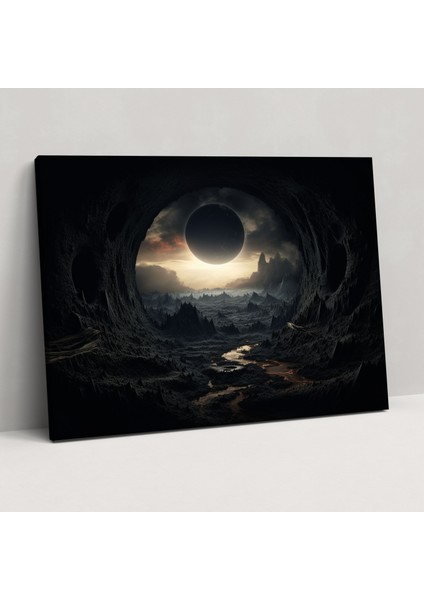 Karadelik Duvar Sanatı - Dünya Gerçeküstü Manzaralar Duvar Sanatı Gerçeküstü Eserler