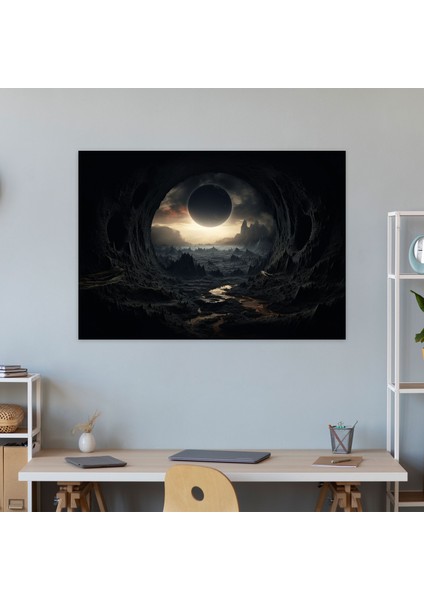Karadelik Duvar Sanatı - Dünya Gerçeküstü Manzaralar Duvar Sanatı Gerçeküstü Eserler modelleri