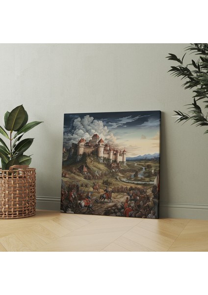 Rönesans Kale Kuşatma Kanvas Tablo fiyatları
