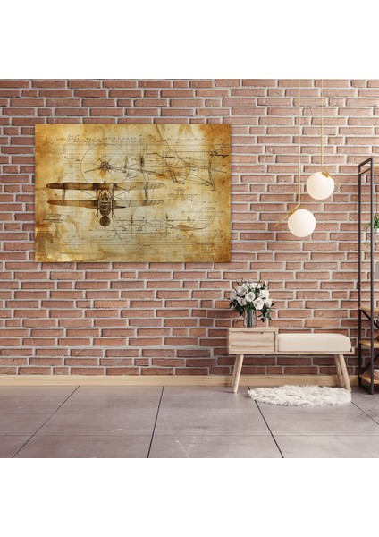 Leonardo Da Vinci'nin Uçuş Icadı Eskizleri Kanvas Tablo - Ev Dekorasyonu ve Duvar Sanatı fiyatları