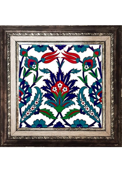 20x20 Cm Ac 19 Laleli Desen Osmanlı Çini Seramik Pano fiyatları
