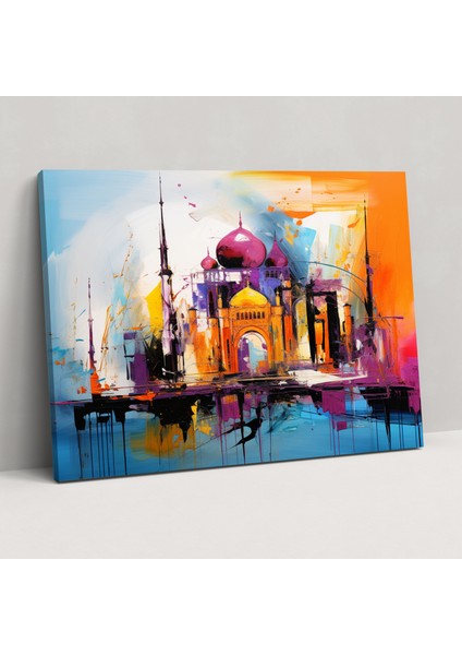 Soyut Cami Kanvas Tablo - Cami Kanvas Tablo Kanvas Duvar Sanatı Soyut Ifade Sanatı