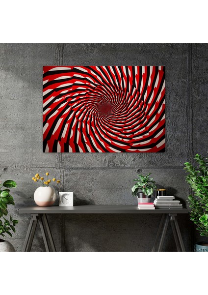 Orta Sahne Hipnotik Kanvas Tablo - Hipnoz Klasik Sembol Mesmerizma Duvar Sanatı fiyatları