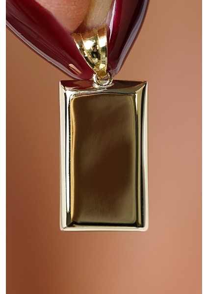 14 Ayar Altın Mini Külçe Kolye Ucu indirimleri