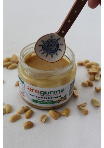 %100 Sade Yer Fıstığı Ezmesi 260G 3'lü Kampanya Set I Doğal, Katkısız, Glutensiz, Şekersiz