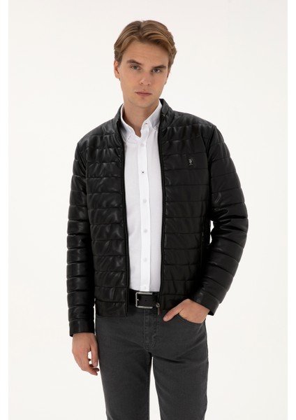 Erkek Siyah Deri Mont-Kaban 50317321-001