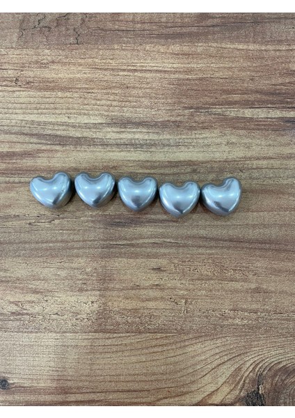Gümüş 5'li Kalpli Magnet Seti – Fotoğraf ve Not Tutucu, Buzdolabı Süsü, Güçlü Mıknatıs, Dekora fırsatları