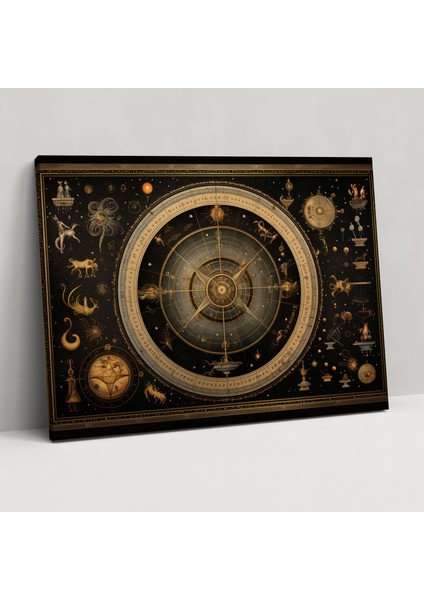 Burçlar Duvar Dekorasyonu - Burçlar Duvar Sanatı Astroloji Çizelgesi Duvar Dekorasyonu