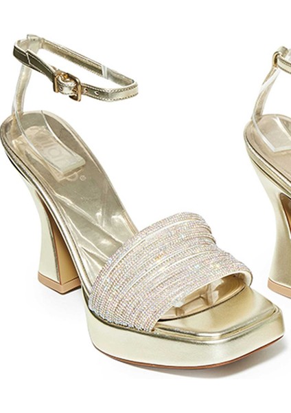 Taşlı Neolit Taban Kalın Topuklu Ayakkabı 331-887 Kadın Ayakkabı modelleri