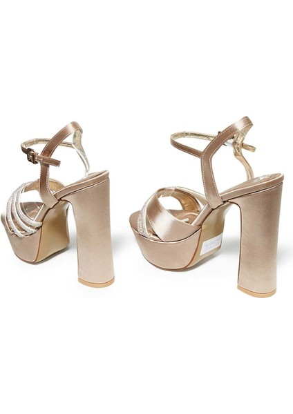 Çapraz Bantlı Neolit Taban Kalın Topuklu Ayakkabı 331-1015 Kadın Ayakkabı fırsatları