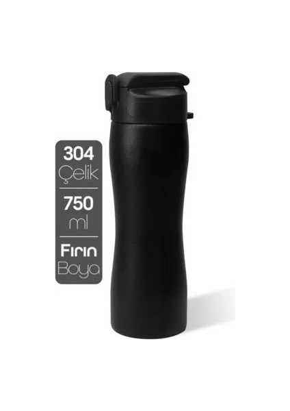Png 0714 Komple Paslanmaz Çelik Matara Pipetli Mat Renk Spor Matarası Suluğu 750 ml