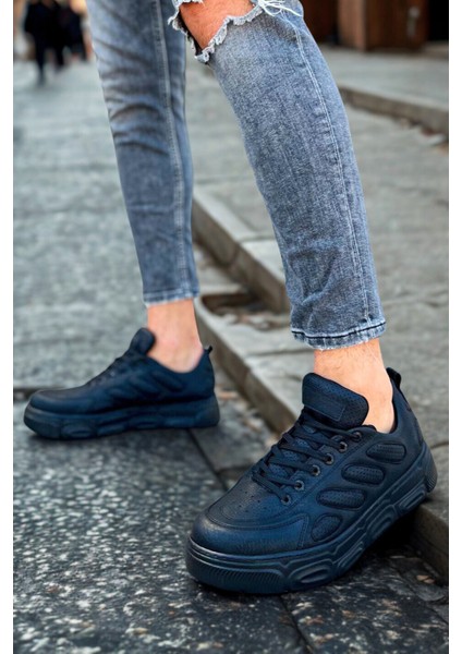 Erkek Sneaker Ayakkabı Siyah MN105