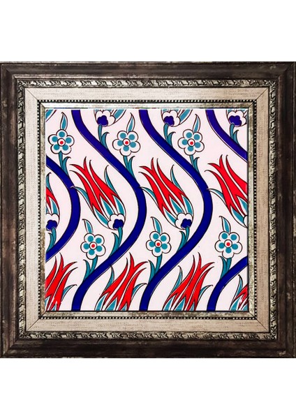 20x20 Cm Ac 20 Sarmaşık Lale Desenli Çini Seramik Pano fiyatları